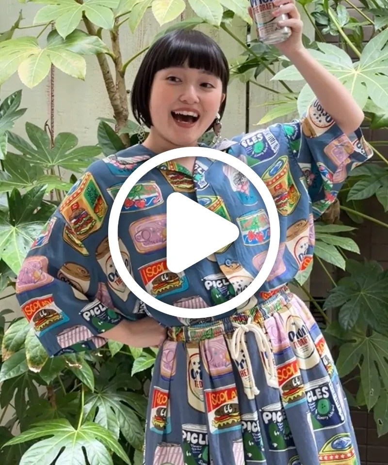 161682：orion×ScoLar トロピカルポップ缶総柄シャツの通販-ScoLar