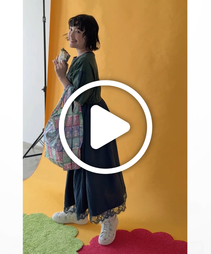 662437：5柄展開 コンパクトエコバッグの通販-ScoLar