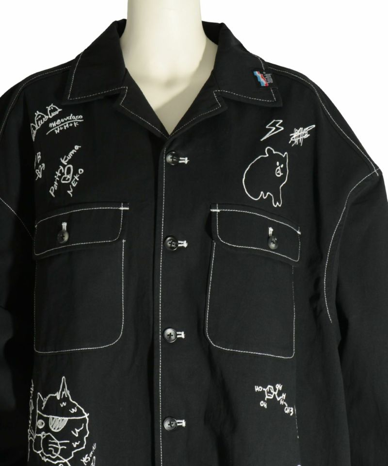 ー品販売 scalarパリティ ベンジャミン刺繍シャツジャケット デニム 331001