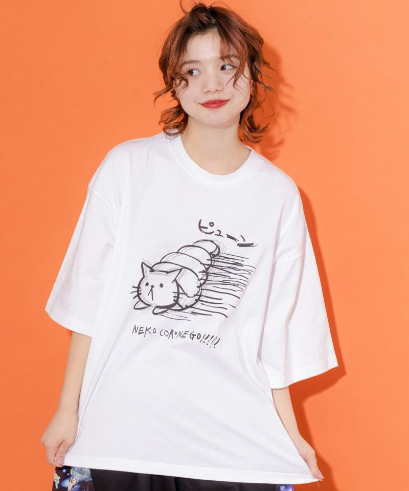 ネココロネプリントTシャツ-1