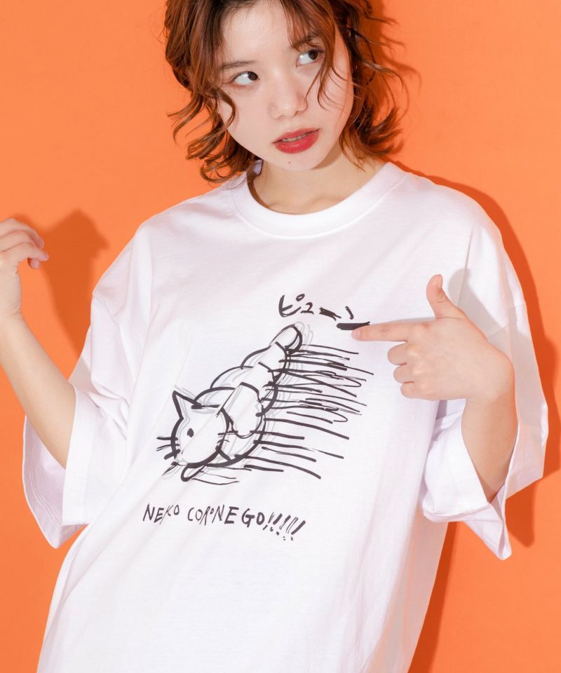 341109：ネココロネプリントTシャツの通販-ScoLar