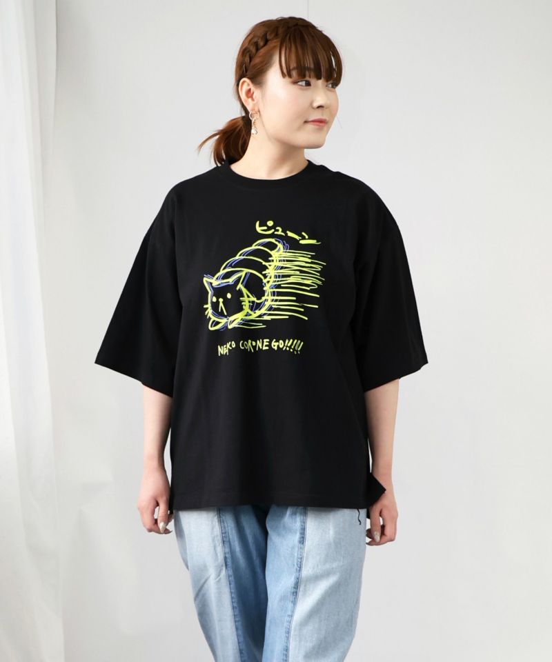 341109：ネココロネプリントTシャツの通販-ScoLar