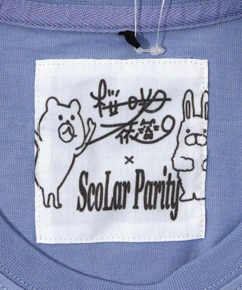 桜咲千依さんコラボ第3弾 ネコたちとラビル なかよしプリントTシャツ-26