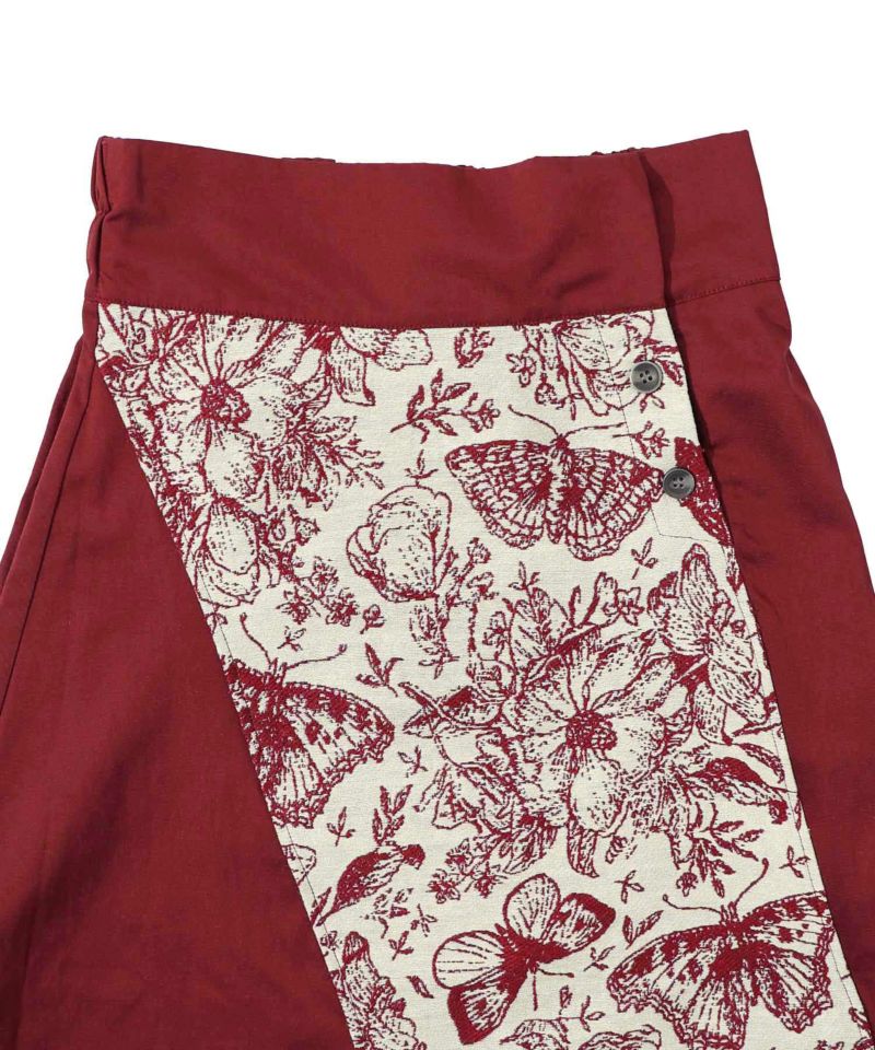 蝶ゴブラン織り切替スカート-24