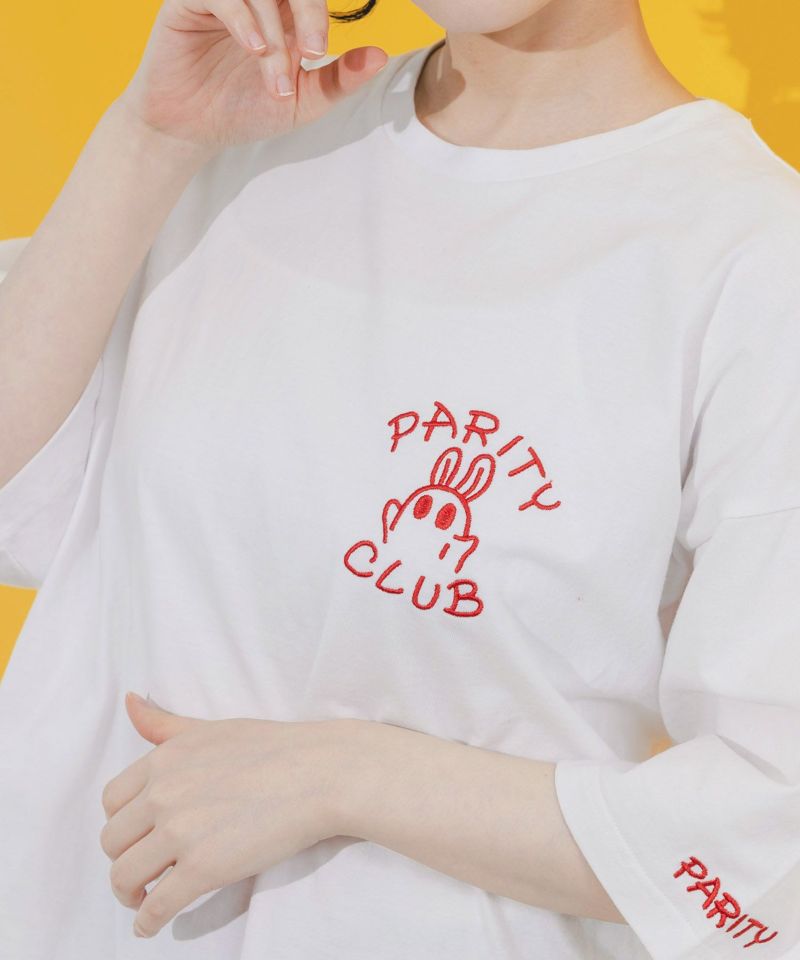 PARITY CLUBの刺繍Tシャツ-7