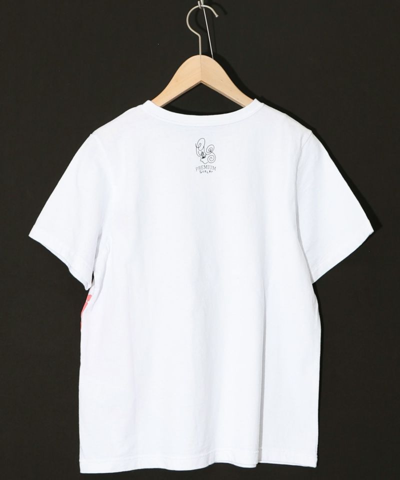 フラミンゴのシルエットプリントTシャツ-10