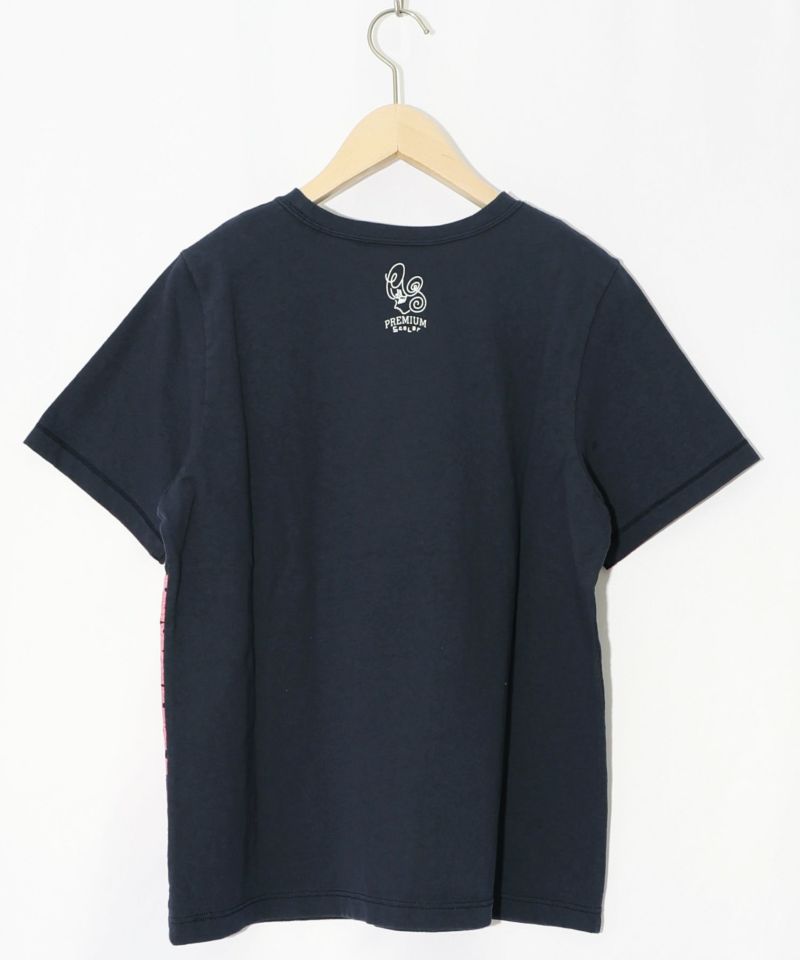 フラミンゴのシルエットプリントTシャツ-16