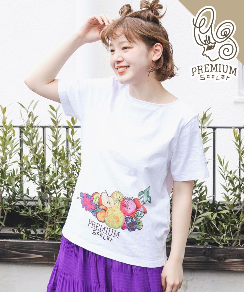 フルーツプリントTシャツ-1