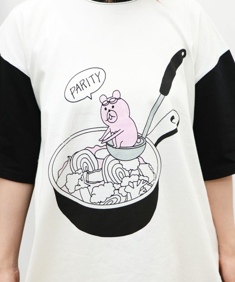 おなべのプールへ飛び込め！UV蓄光プリントTシャツ-6