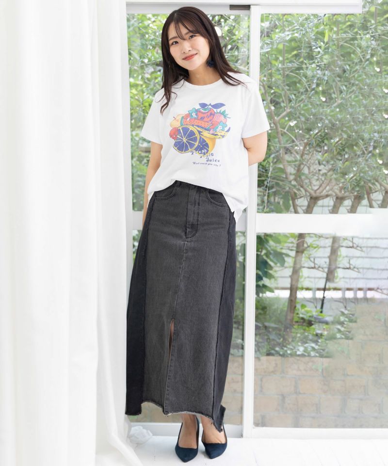 742005：フルーツ柄Tシャツ-2