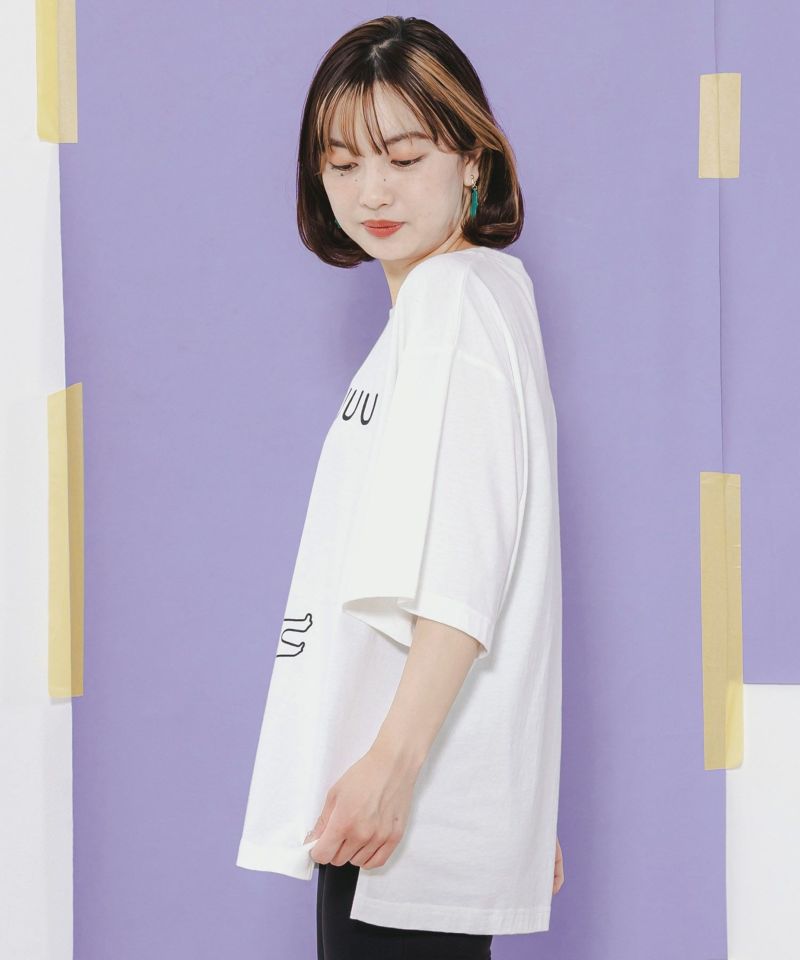 おなかの上でネコちゃんが寝てるの嬉しすぎ UVプリントTシャツ-4