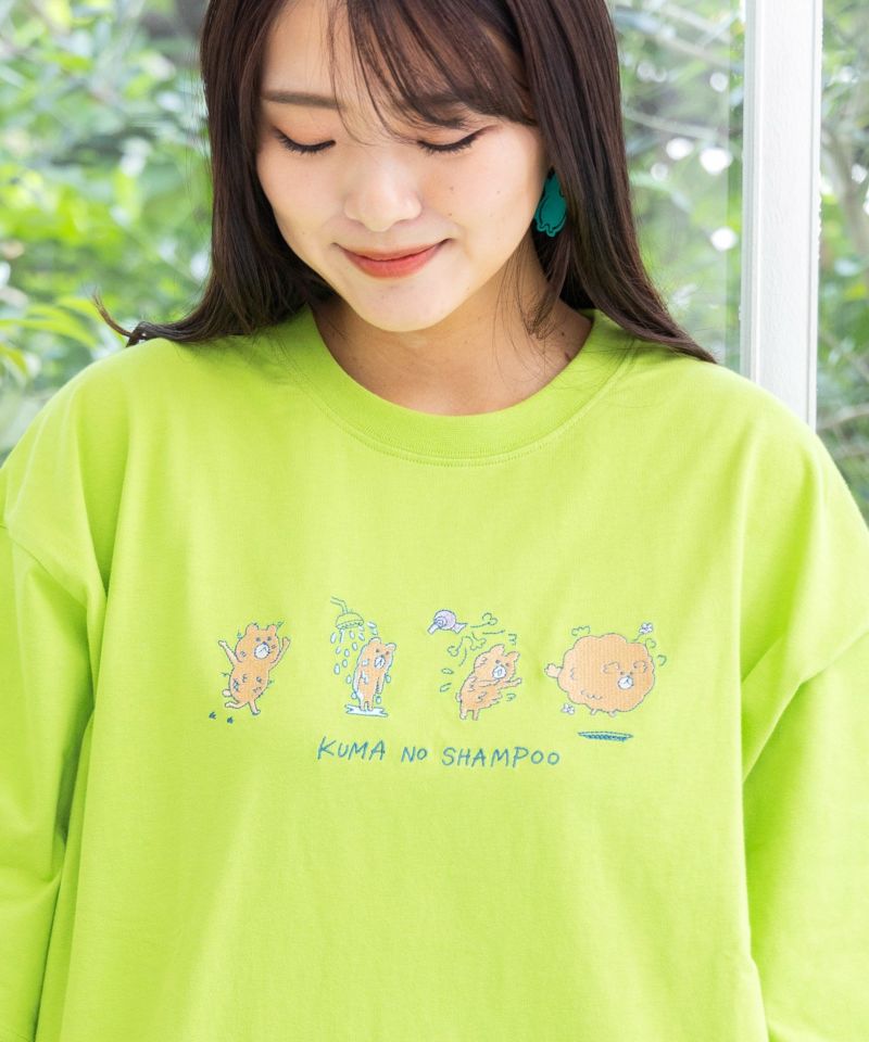 クマシャン刺繍Tシャツ-18