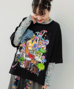 定番のお歳暮 143625：花・宇宙クラゲ・アニマル ラメニットソー 3柄展開 トップス