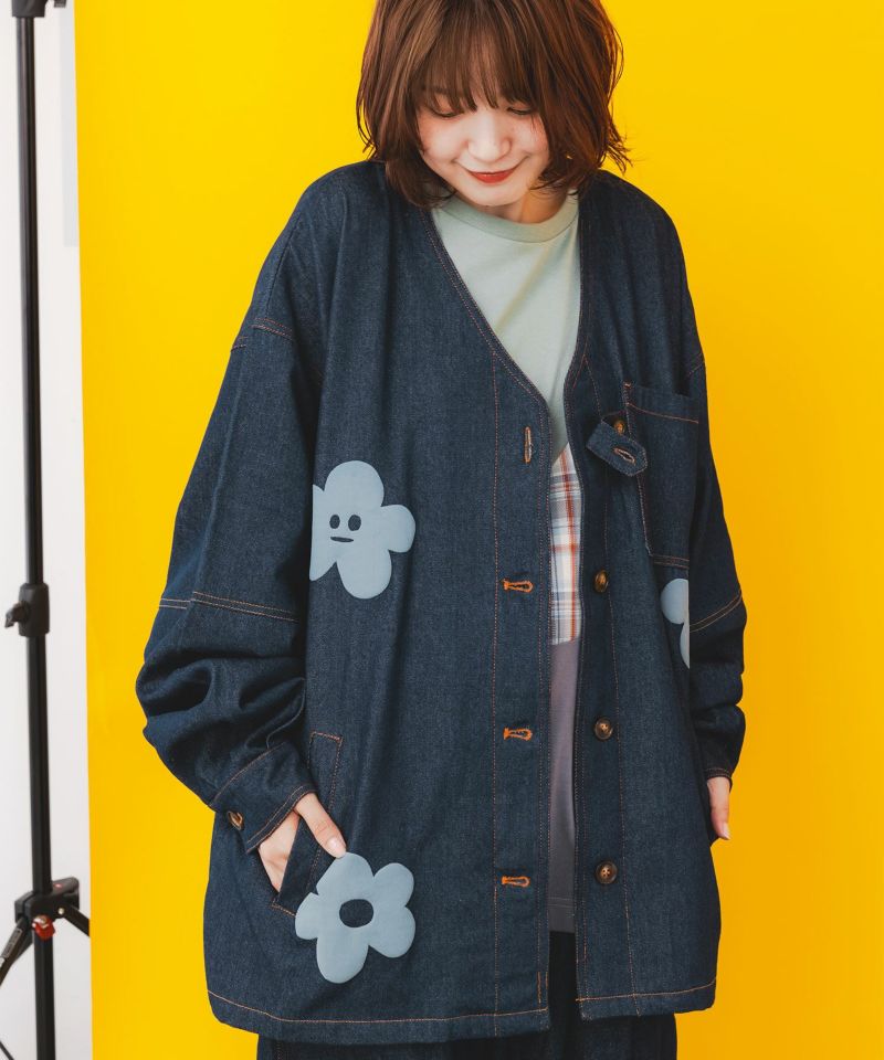 343112:パリティのうさぎ花柄 2パターンジャケットの通販-ScoLar 343112:パリティのうさぎ花柄 2パターンジャケットの通販-ScoLar
