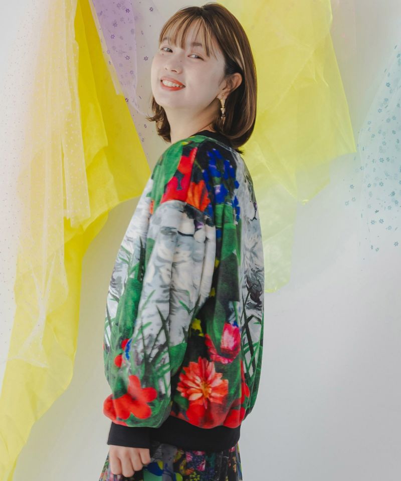 143748：スカラーわんこ・ネコ花柄 2柄展開フランネルプルオーバーの通販-ScoLar