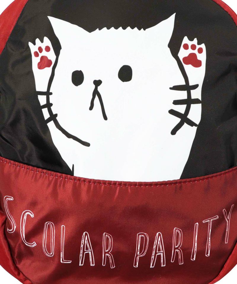 ScoLar スカラー サロペットを着たパリティのネコ ショルダーバッグ 新品 ScoLar スカラー サロペットを着たパリティのネコ ショルダー