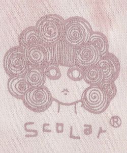 143775：ムラ染めスカラーちゃんプリントパーカーの通販-ScoLar