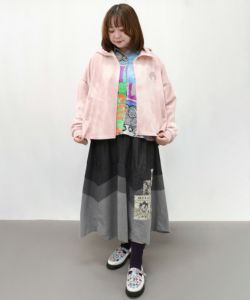143775:ムラ染めスカラーちゃんプリントパーカーの通販-ScoLar 143775:ムラ染めスカラーちゃんプリントパーカーの通販-ScoLar