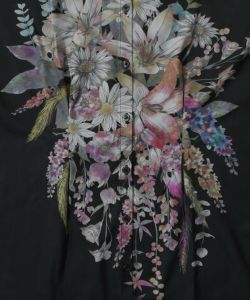 しだれ花柄シャツ-9