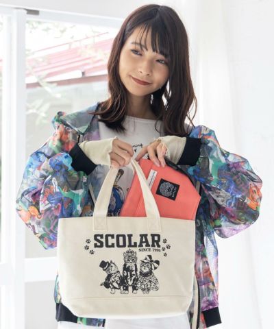 651430：おめかしネコちゃんのリサイクルポリポーチ付きバッグ
