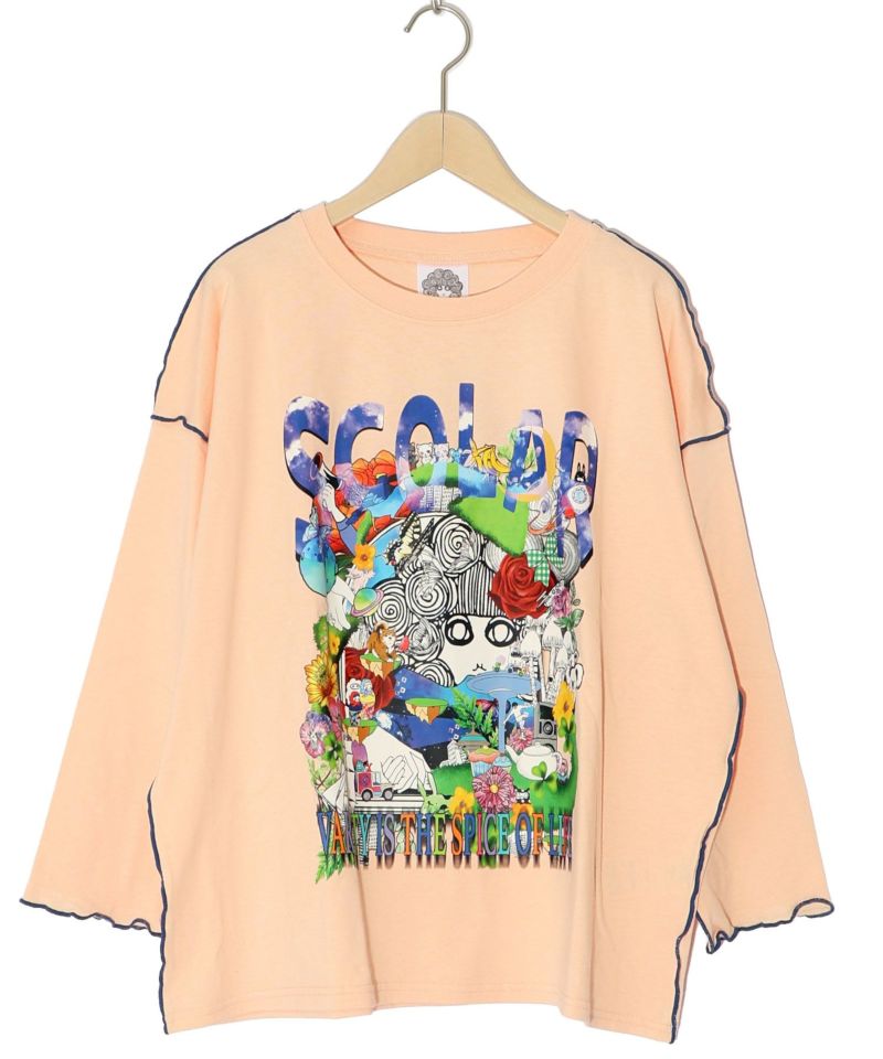 花アニマルスカラーちゃん 配色メロウミシンTシャツ-12