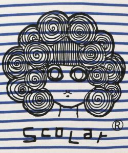 スカラーちゃんボーダー切替ロングスリーブTシャツ-13