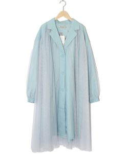 パラスパレス☆ダンガリーツイルシャツコート スタンド衿チュニック