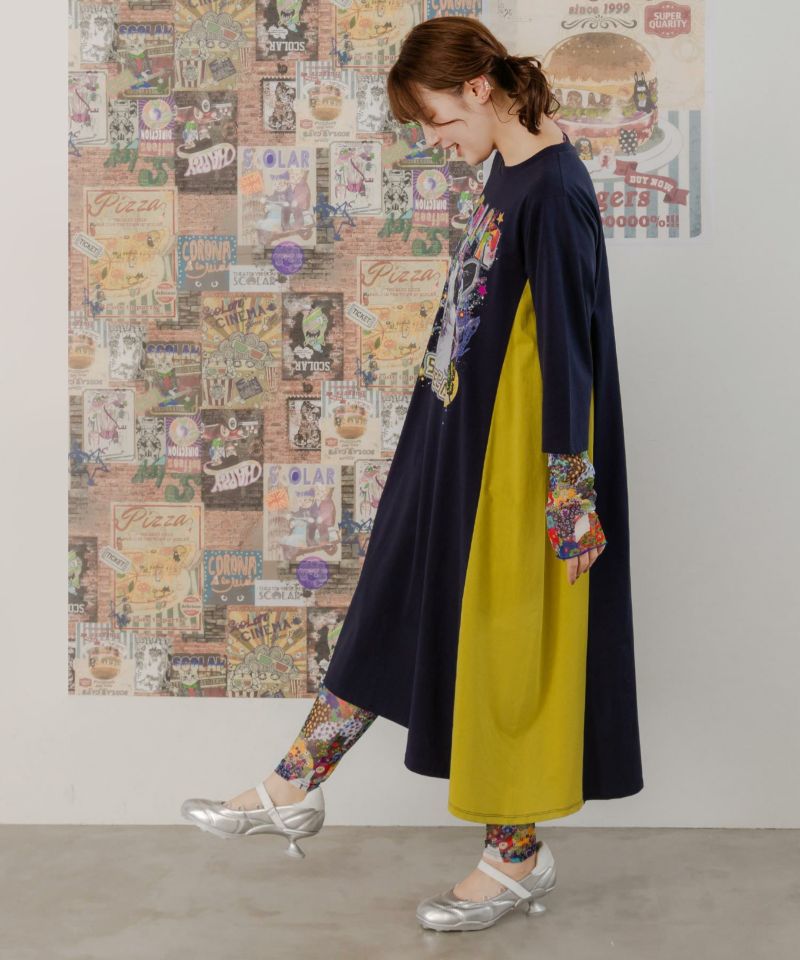 蝶花ネコとウサギ 3柄展開チュールレギンス-2