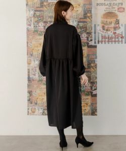 551209：天体柄パッチワーク風シャツワンピースの通販-ScoLar