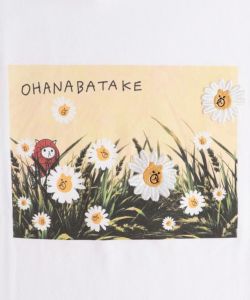 ねこずきんちゃんとクマ花畑刺繍 7分袖Tシャツ-9