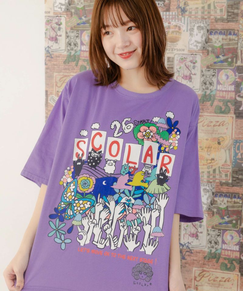 26周年スタート柄 スカラーキャラTシャツ-2