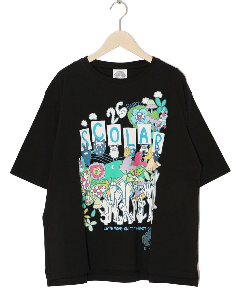 26周年スタート柄 スカラーキャラTシャツ-9