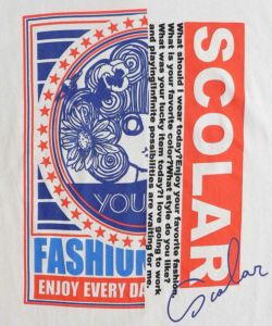 スカラーちゃんロゴ チュール切替Tシャツワンピース-12