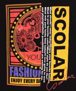 スカラーちゃんロゴ チュール切替Tシャツワンピース-15