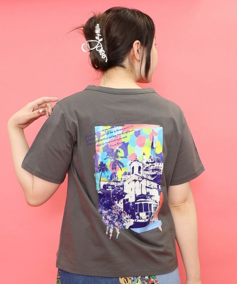 旅先の風景柄 アートプリントTシャツ-27