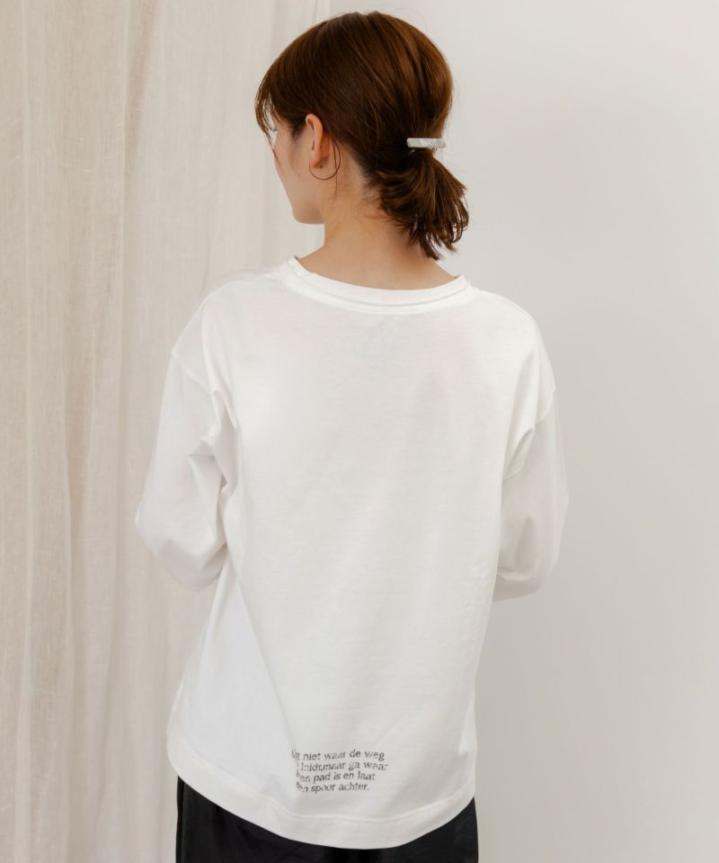 世界を旅するクマとフラミンゴ柄ロングスリーブTシャツ-20