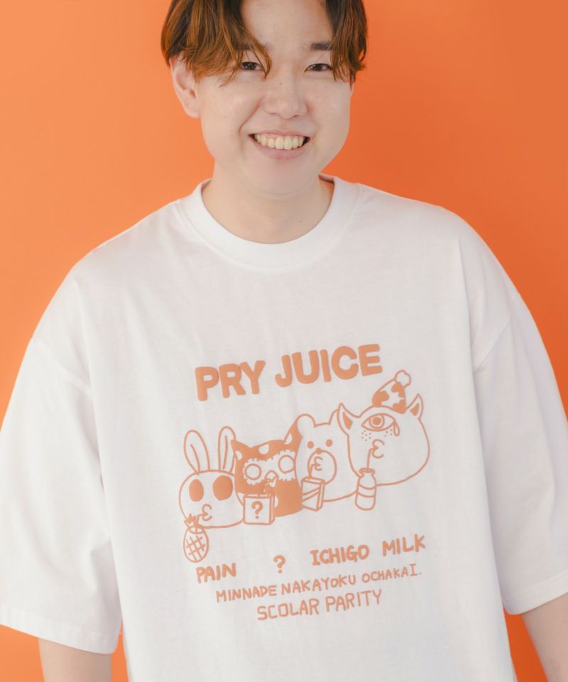 JUICE柄発泡プリントTシャツ-1