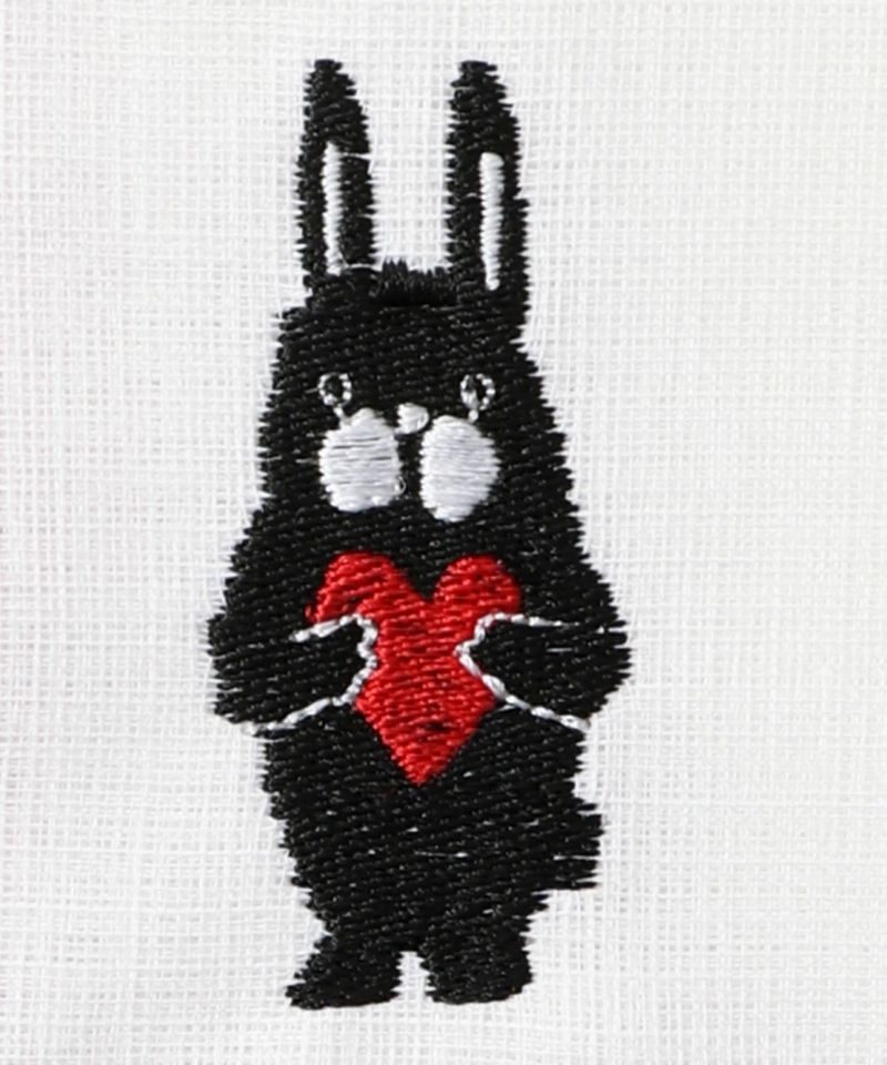 ScoLar刺繍 白雪はんかちふきん-7