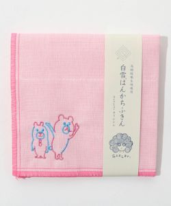ScoLar刺繍 白雪はんかちふきん-8