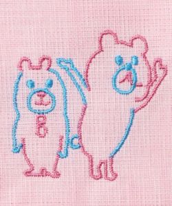 ScoLar刺繍 白雪はんかちふきん-9
