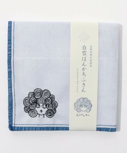 ScoLar刺繍 白雪はんかちふきん-10