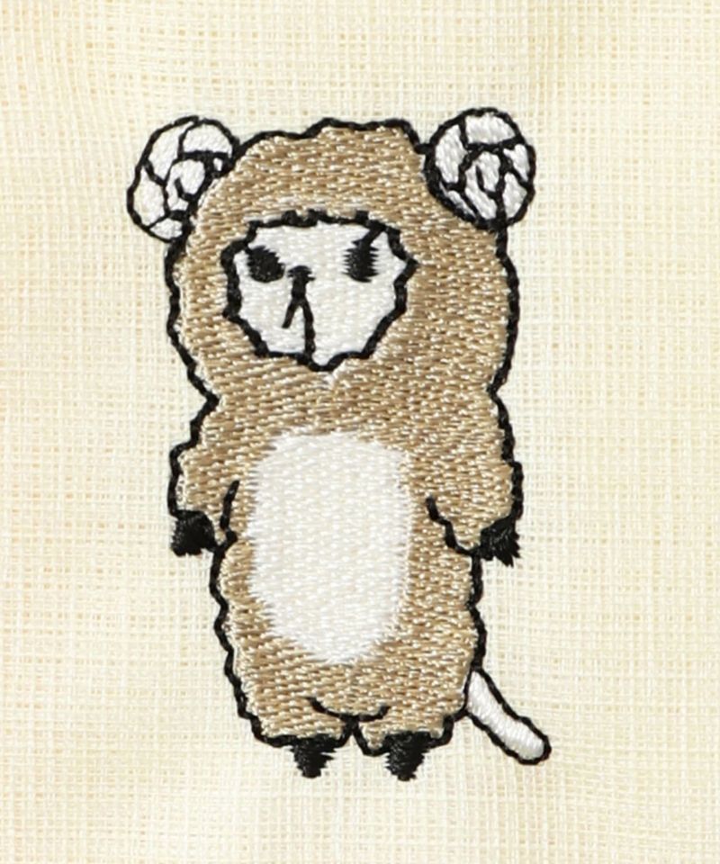 ScoLar刺繍 白雪はんかちふきん-13