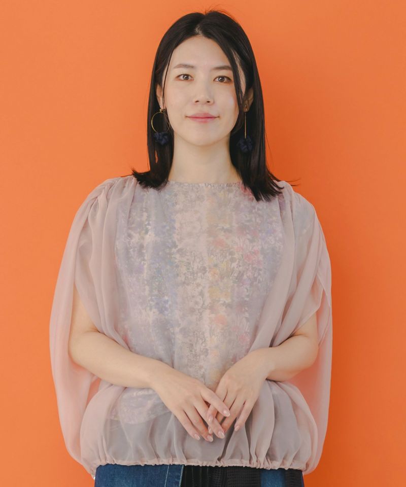 春夏 ストラスブルゴ INSPINCT CPOブルゾンサラリと軽量 涼しい 152685：スカラーロゴ花束柄 接触冷感プルオーバーの通販-ScoLar