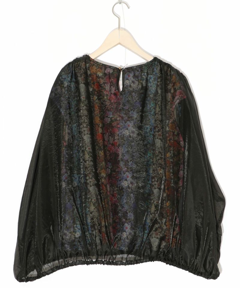 蝶花柄シアー重ねプルオーバー-13
