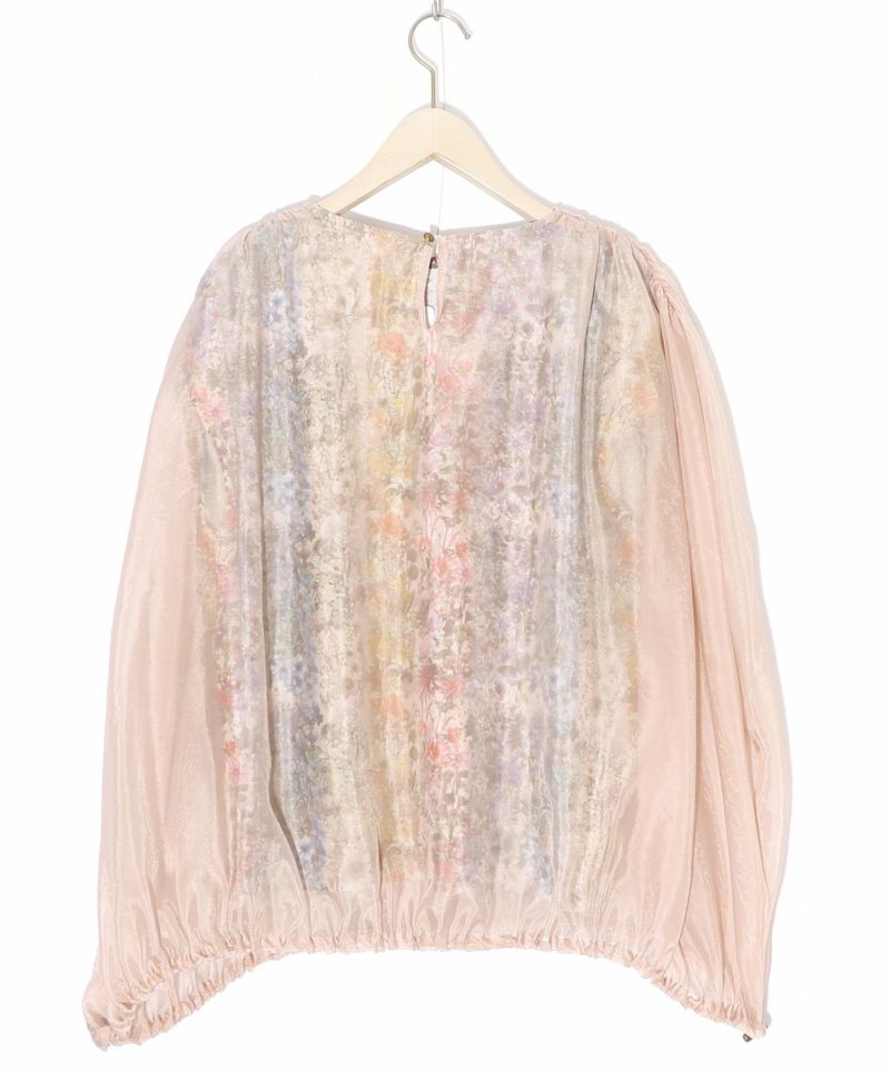 蝶花柄シアー重ねプルオーバー-16