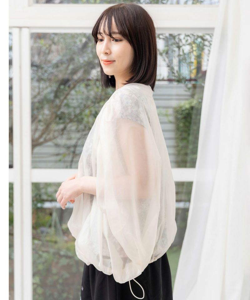 蝶花柄シアー重ねプルオーバー-20