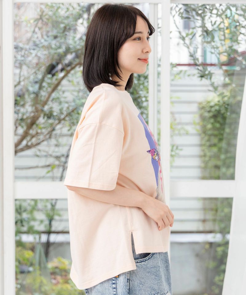 バンダナとサングラスでおめかしワンコ柄Tシャツ-4
