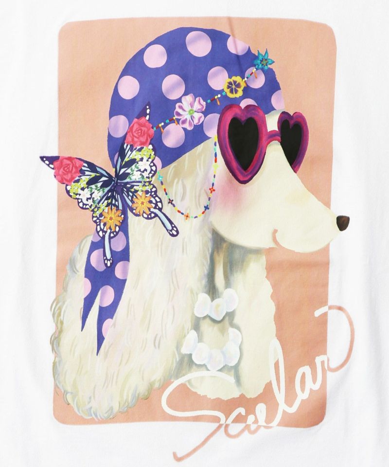 バンダナとサングラスでおめかしワンコ柄Tシャツ-8