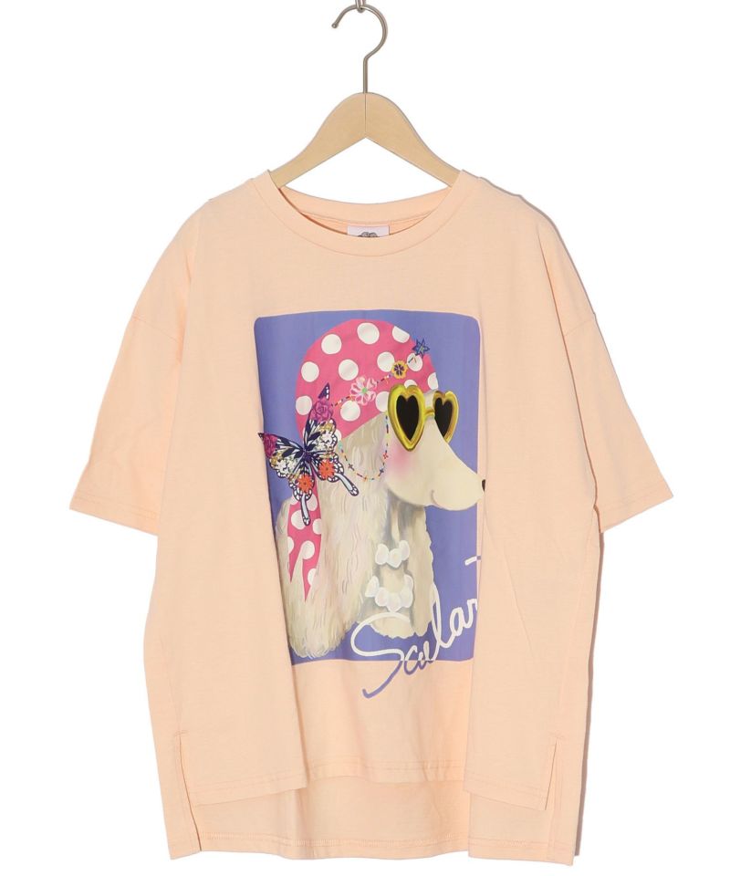 バンダナとサングラスでおめかしワンコ柄Tシャツ-11