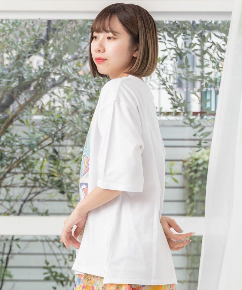 女の子のすきなもの柄Tシャツ-17